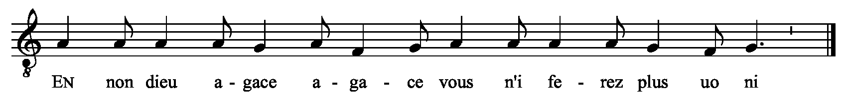 Refrain musical notation